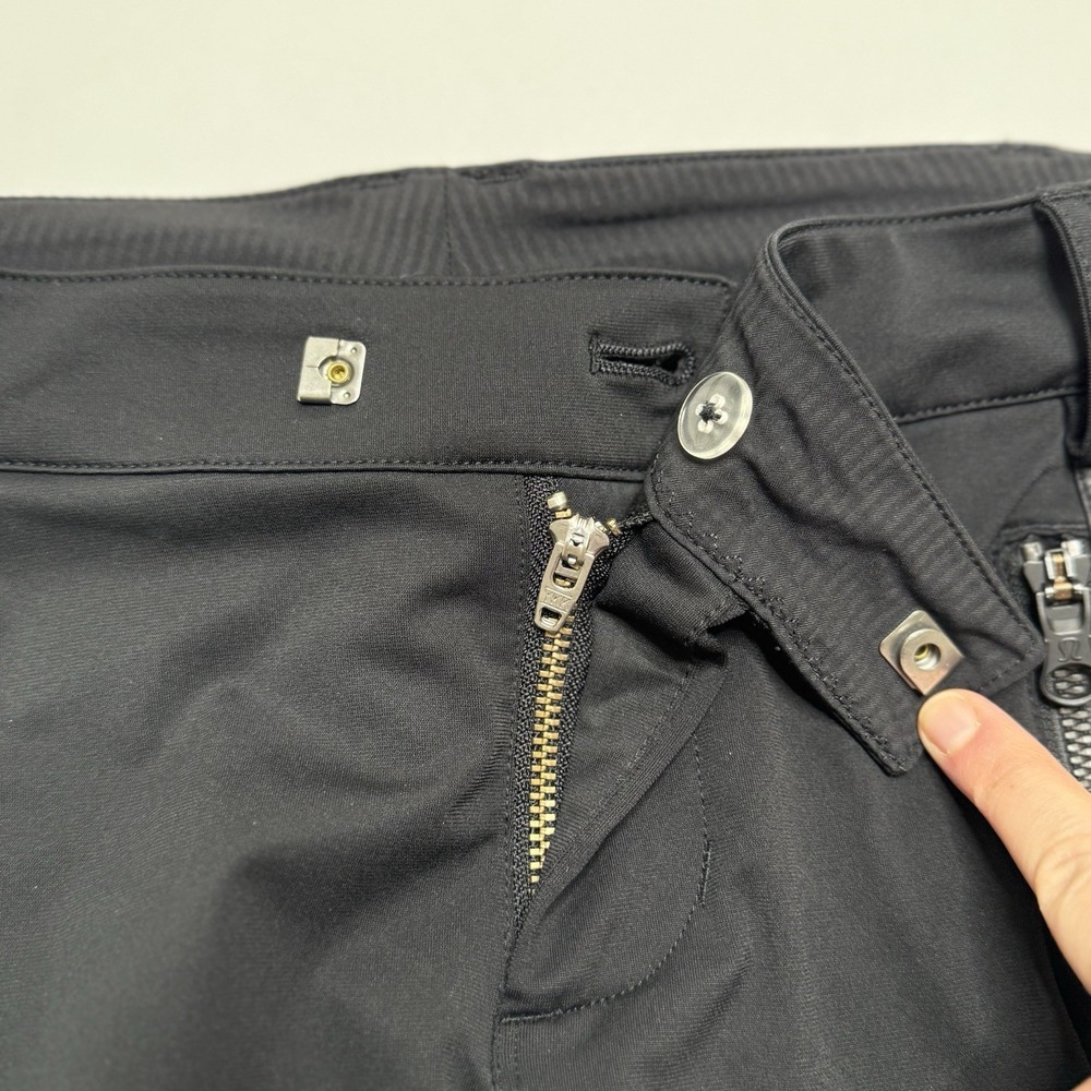 Lululemon Here To There Pants Womens 4 Black Tailored Bike To Office Zip Pockets - Picture 16 of 16